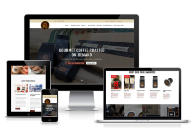 Ecommerce Website Redesign, Coffee Roaster